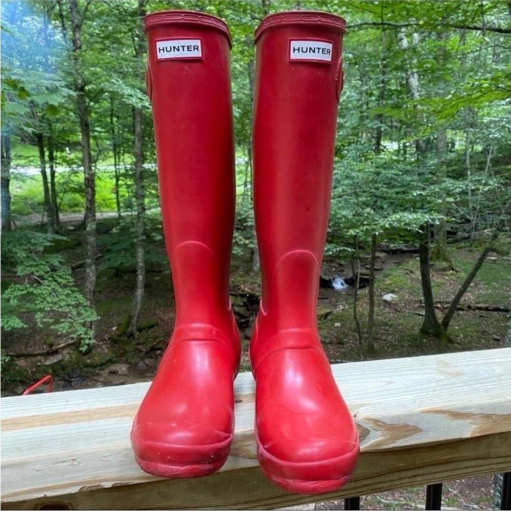 Red Hunter Boots